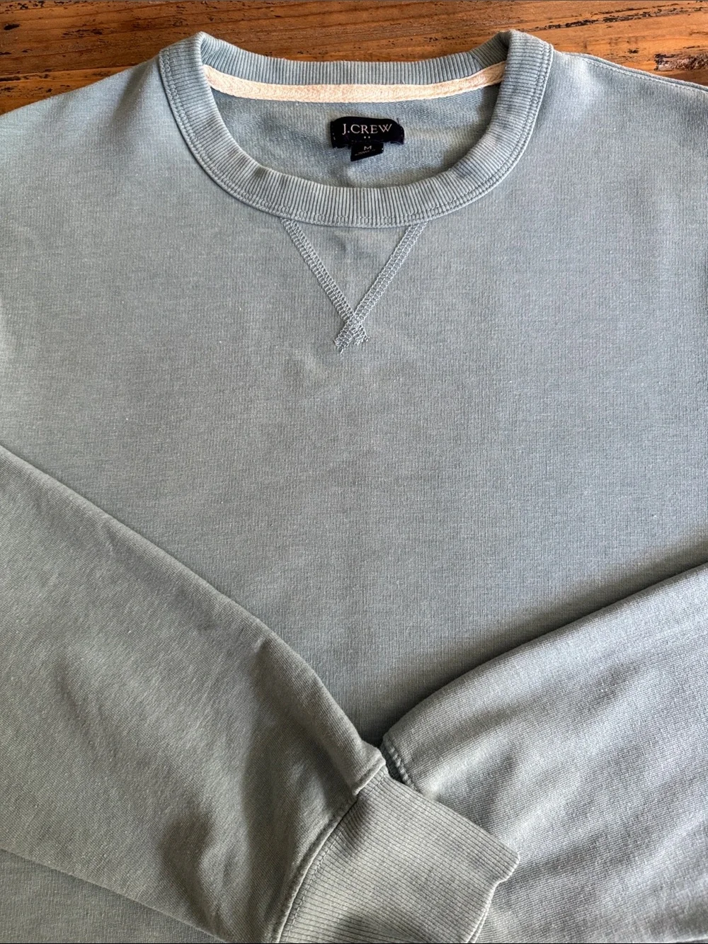 J. Crew Men's Crewneck Sweatshirt in Sage Green
